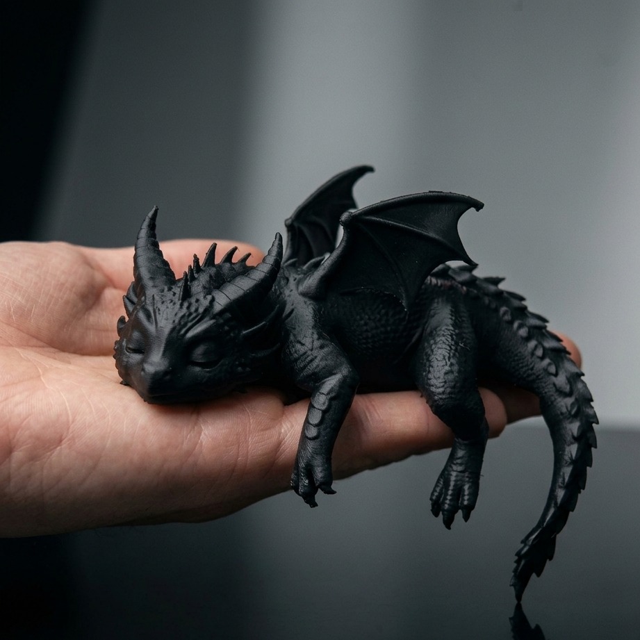 فیگور اژدهای کوچولوی خوابالو Sleeping Baby Dragon - تصویر 4