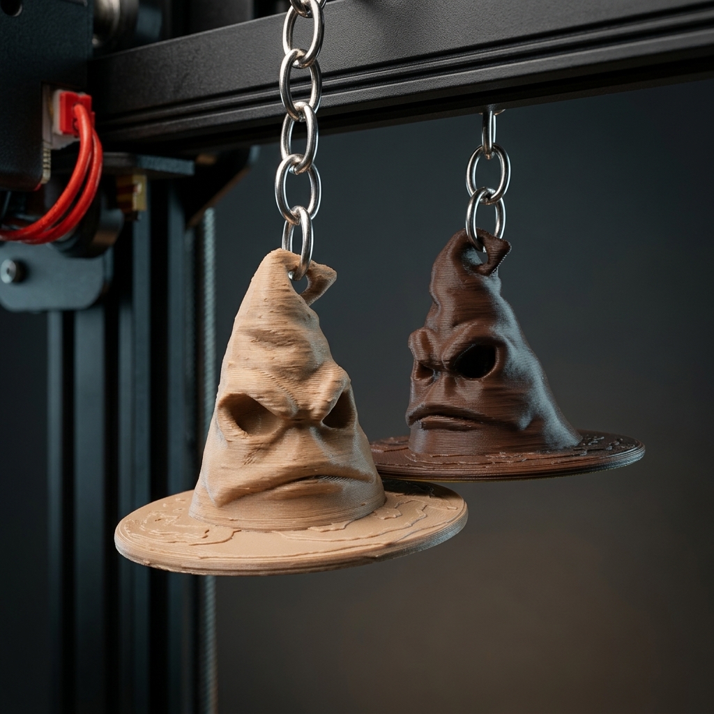 جاکلیدی کلاه هری پاتر Harry Potter Sorting Hat HP Keychain  - تصویر 2