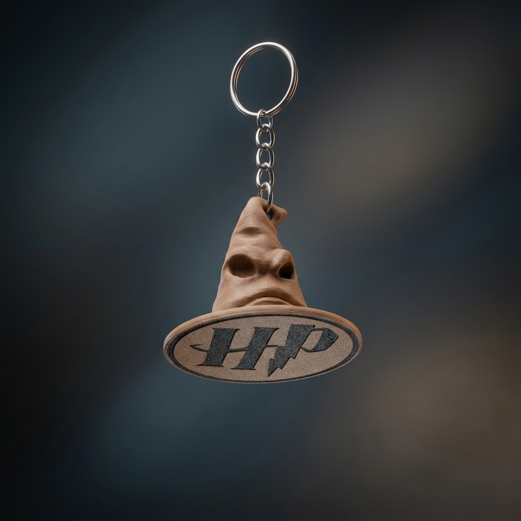 جاکلیدی کلاه هری پاتر Harry Potter Sorting Hat HP Keychain  - تصویر 3