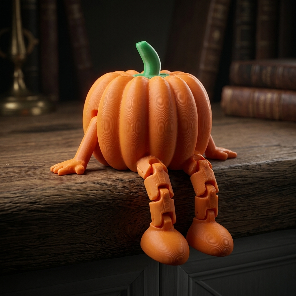 دکوری کدوی مفصلی Articulated Pumpkin - تصویر 2