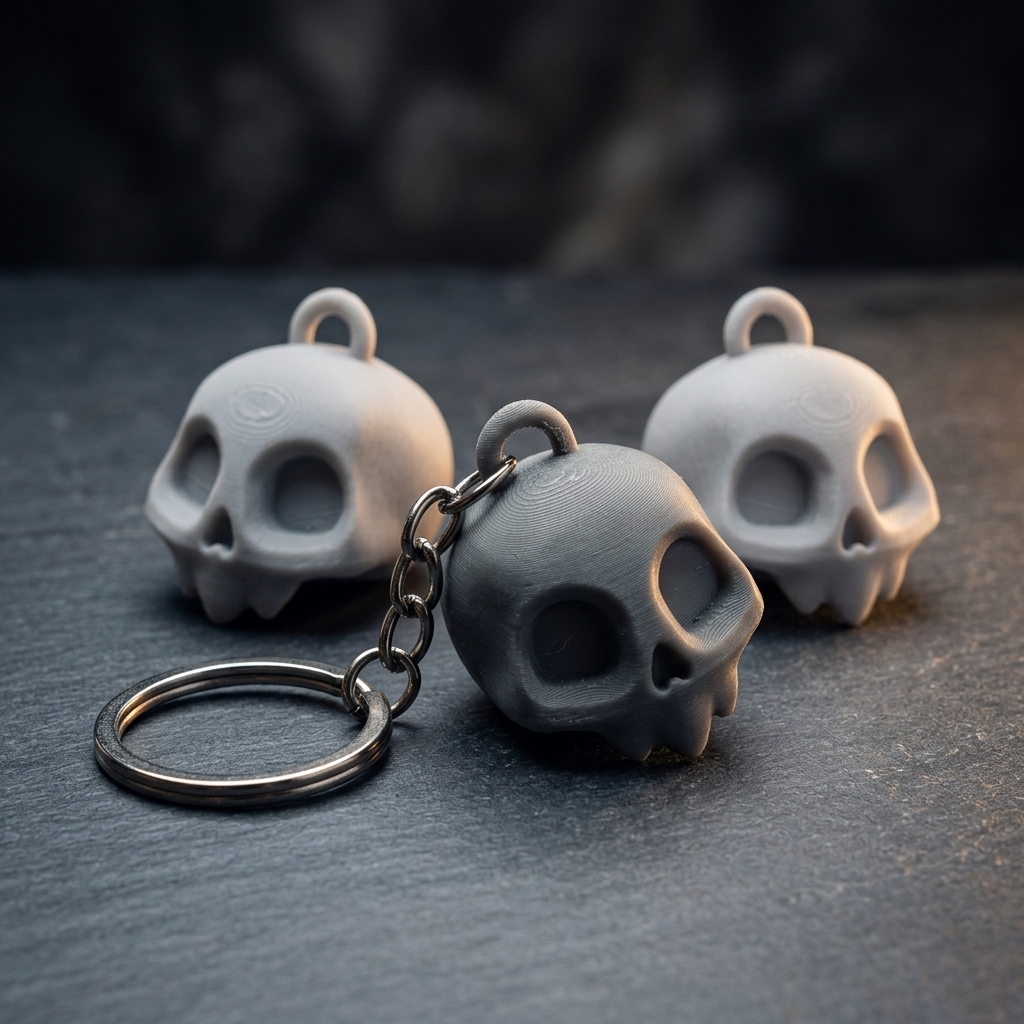 جاکلیدی جمجمه بامزه Cute Skull Keychain