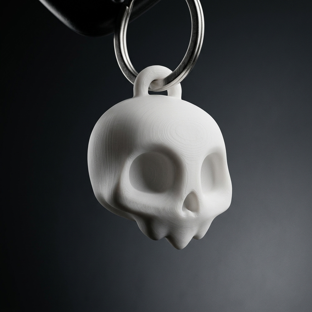 جاکلیدی جمجمه بامزه Cute Skull Keychain - تصویر 5