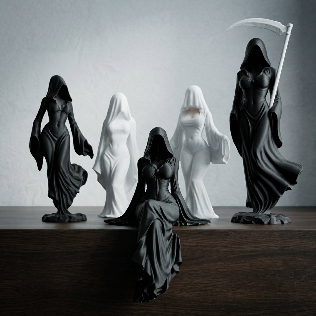 مجسمه لیدی ریپر نشسته Lady Reaper The Silent Throne - تصویر 12