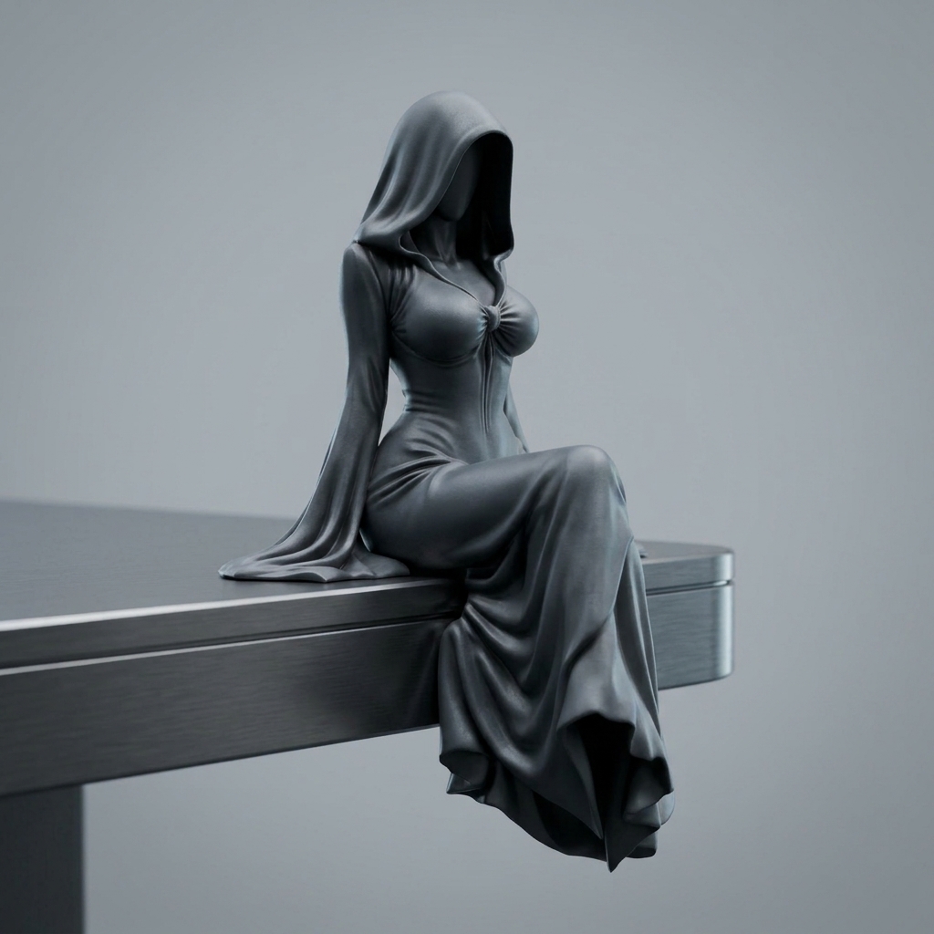 مجسمه لیدی ریپر نشسته Lady Reaper The Silent Throne - تصویر 6