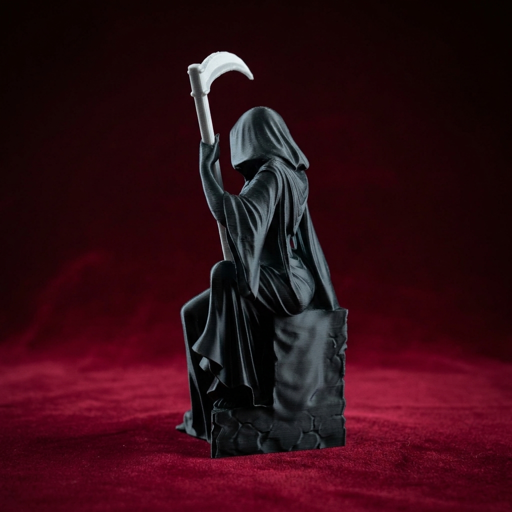 مجسمه امپراتور مرگ نشسته The Grim Empress Sitting Lady Reaper Figurine - تصویر 10