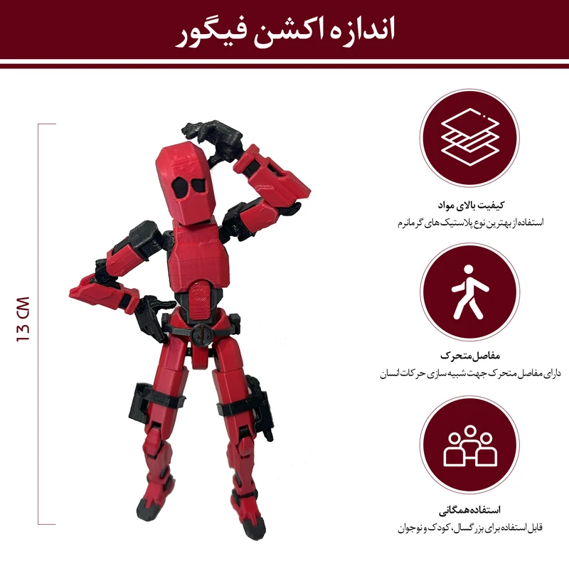 اکشن فیگور مدل Dummy 13 طرح ددپول - تصویر 2