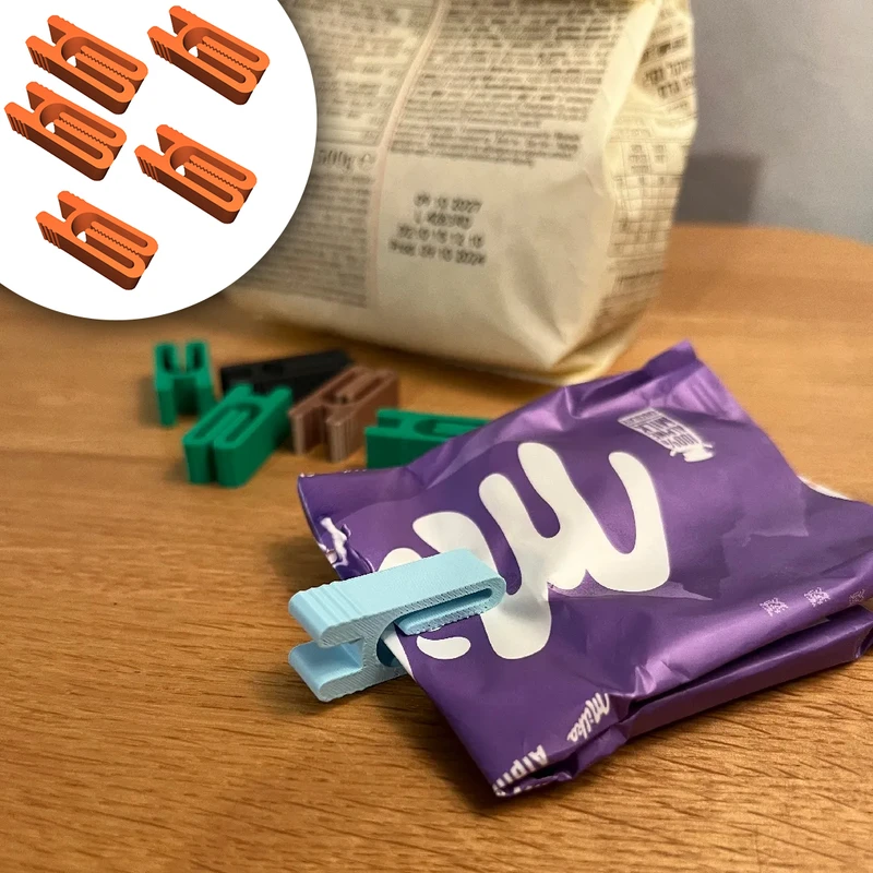 گیره کیسه مدل Mini Bag Clip مجموعه 5 عددی - تصویر 4